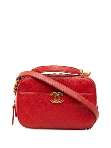 Taška na tašku Chanel Pre-owned červená