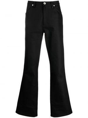 Pantalones rectos de cintura alta Sankuanz negro