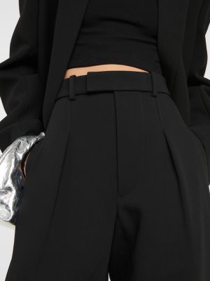Voľné vlnené nohavice Wardrobe.nyc čierna