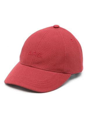Tikitud müts A.p.c. punane