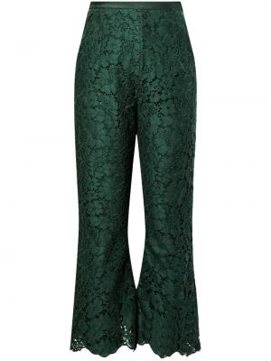 Φλοράλ παντελόνι με δαντέλα Equipment πράσινο