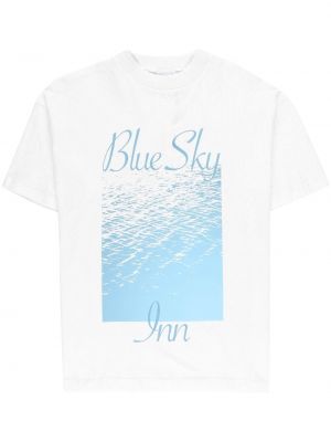 T-shirt aus baumwoll mit print Blue Sky Inn