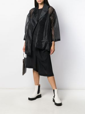 Asymetrické průsvitné šaty Comme Des Garçons Pre-owned černé