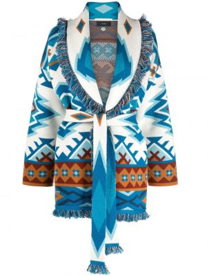 Pletený kabát Alanui modrý