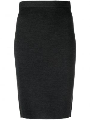 Pletené pouzdrová sukně Saint Laurent šedé