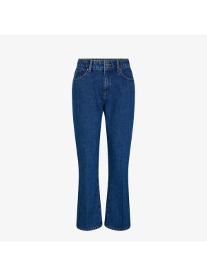 Прямые джинсы с высокой талией Soeur синие