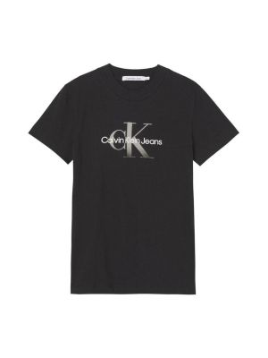 Tričko s krátkými rukávy Calvin Klein Jeans černé
