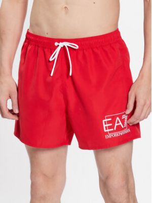 Shorts Ea7 Emporio Armani rouge