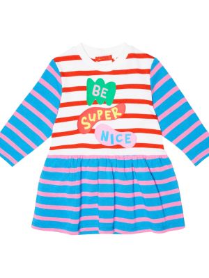 Stripete bomull dress for jenter Stella Mccartney Kids