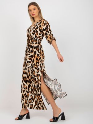 Leopards midi kleita Fashionhunters