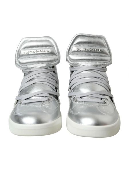 Sneakersy Dolce And Gabbana srebrne