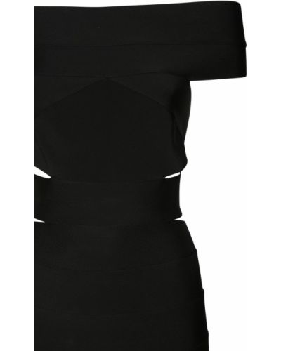 Viskózové mini šaty Alexandre Vauthier čierna