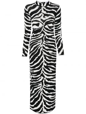 Zebra mintás hosszú ruha Ana Radu