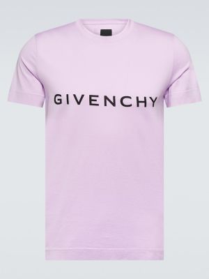 Pamut nyomott mintás póló Givenchy - lila