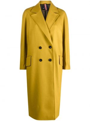 Vlněný kabát Ps Paul Smith žlutý