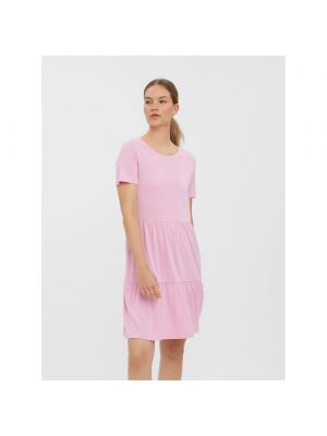 Modál mini ruha Vero Moda - rózsaszín
