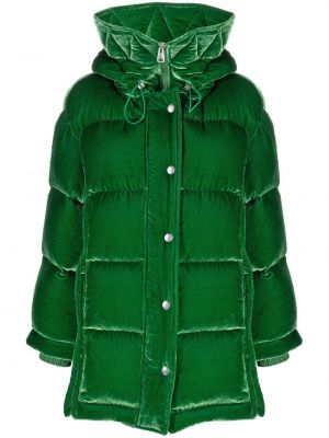 Палто с качулка Ermanno Scervino зелено