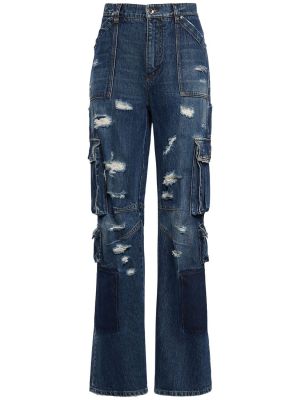 Jeans distressed Dolce & Gabbana blu