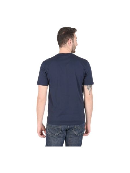 Camisa de algodón Hugo Boss azul