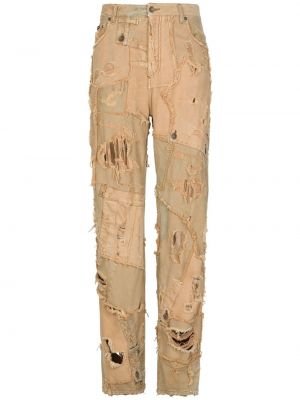 Straight leg jeans Dolce & Gabbana beige
