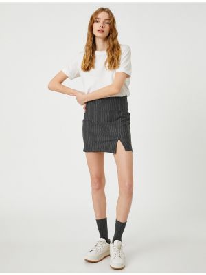 Mini sukně Koton šedé