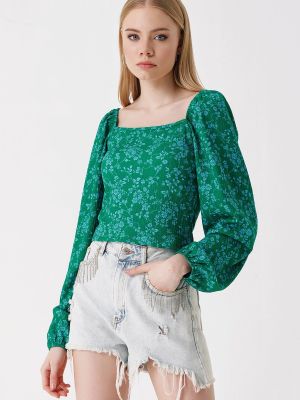 Bluză cu croială ajustată Bigdart verde