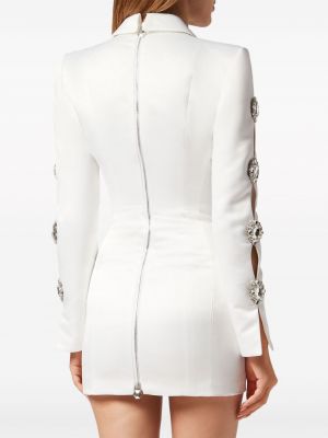 Sukienka koktajlowa Philipp Plein biała