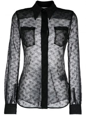 Spitzen transparente hemd Victoria Beckham schwarz