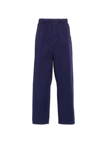 Niebieskie proste spodnie bawełniane Lemaire