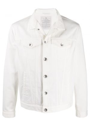 Chaqueta vaquera ajustada Brunello Cucinelli blanco