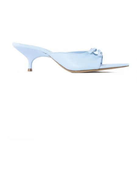 Leder sandale Gia Borghini blau
