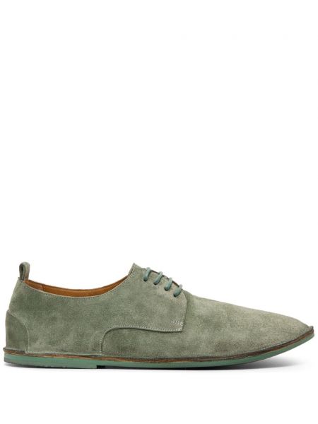 Pantofi derby din piele de căprioară Marsell verde