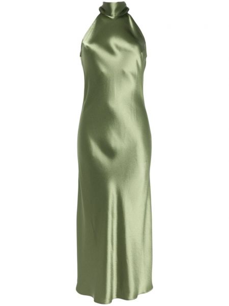 Ίσιο φόρεμα Galvan London πράσινο