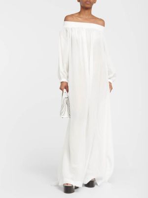 Длинное платье Alaïa белое