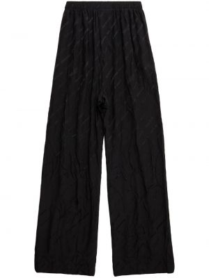 Pantaloni cu imagine cu croială lejeră Balenciaga negru