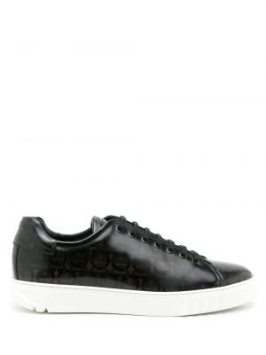 Trykt sneakers Salvatore Ferragamo svart