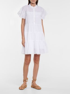 Pamučna haljina Marant Etoile bijela