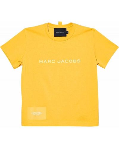 Памучна тениска Marc Jacobs жълто