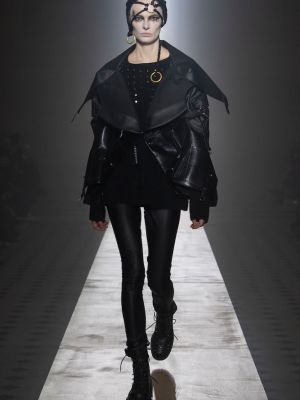 Kožená bunda z imitace kůže Junya Watanabe černá