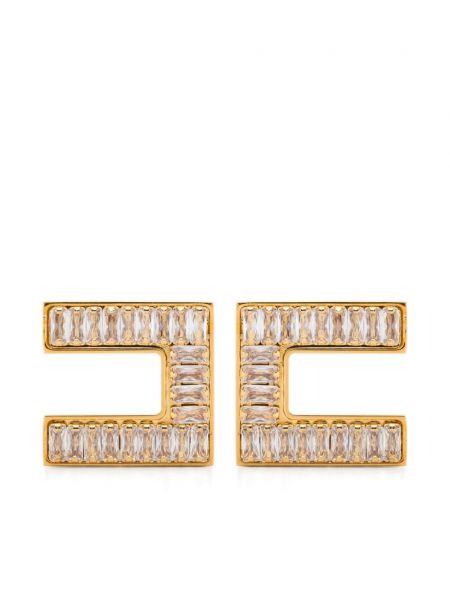 Kolczyki z kryształkami Elisabetta Franchi złote