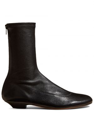 Ankle boots en cuir Khaite noir