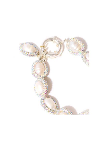 Collar con perlas de cristal Pearl Octopuss.y beige