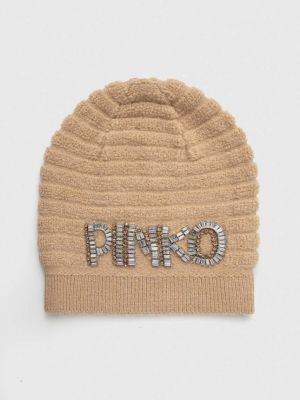 Beżowa czapka Pinko