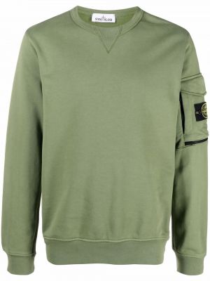 Rund hals sweatshirt Stone Island grønn