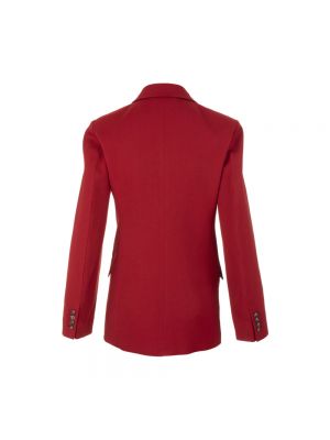 Giacca di lana slim fit Victoria Beckham rosso
