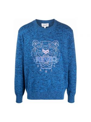 Sweter w tygrysie prążki Kenzo niebieski