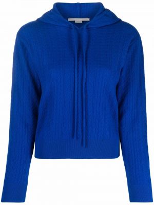 Woll hoodie Stella Mccartney blau