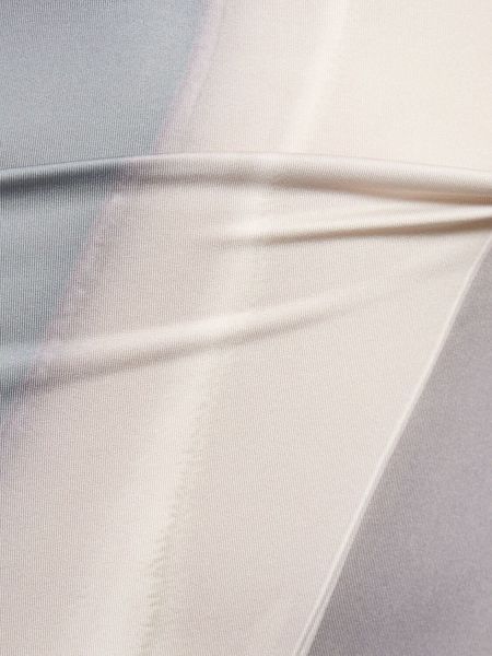 Dlouhé šaty s kapucí jersey Acne Studios stříbrné