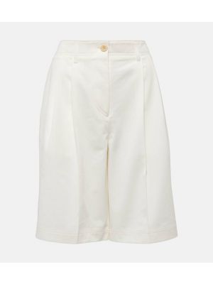 Pantalones cortos de algodón Totême blanco