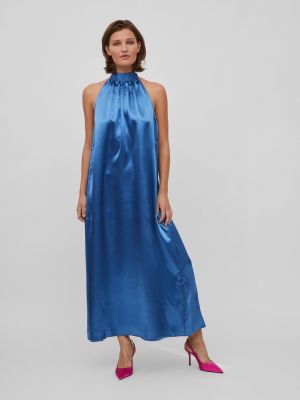 Satīna kleita Vila zils